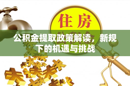 博野公积金提取政策解读，新规下的机遇与挑战