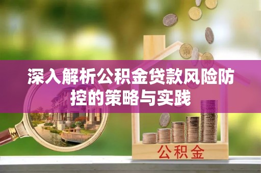 博野深入解析公积金贷款风险防控的策略与实践
