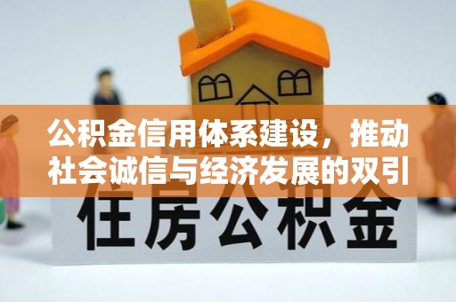 博野公积金信用体系建设，推动社会诚信与经济发展的双引擎