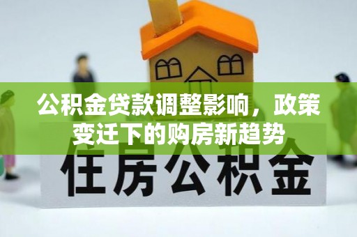 博野公积金贷款调整影响，政策变迁下的购房新趋势