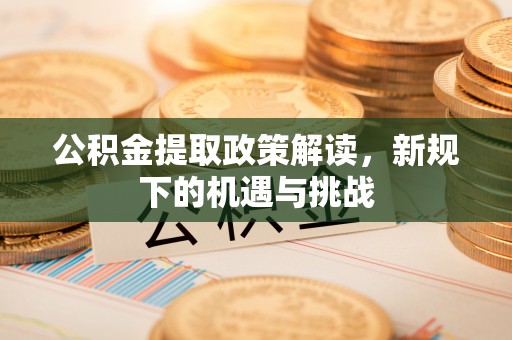 博野公积金提取政策解读，新规下的机遇与挑战