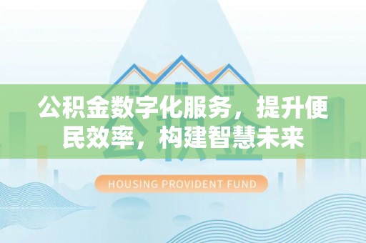 博野公积金数字化服务，提升便民效率，构建智慧未来