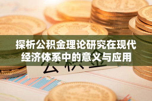 博野探析公积金理论研究在现代经济体系中的意义与应用