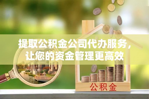 博野提取公积金公司代办服务，让您的资金管理更高效