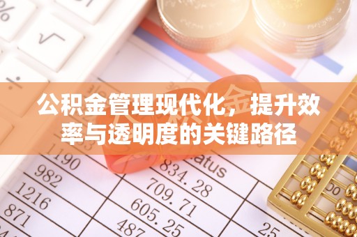 博野公积金管理现代化，提升效率与透明度的关键路径