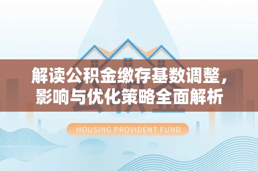 博野解读公积金缴存基数调整，影响与优化策略全面解析